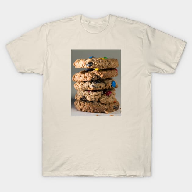 Monster Cookie Stack T-Shirt by SpillProofLiquid